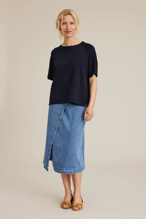 Sibin/Linnebjerg Quinn strik Light Melange Grey