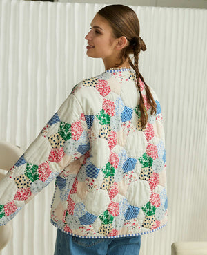 Sissel Edelbo Lou Jacket Snow Patchwork