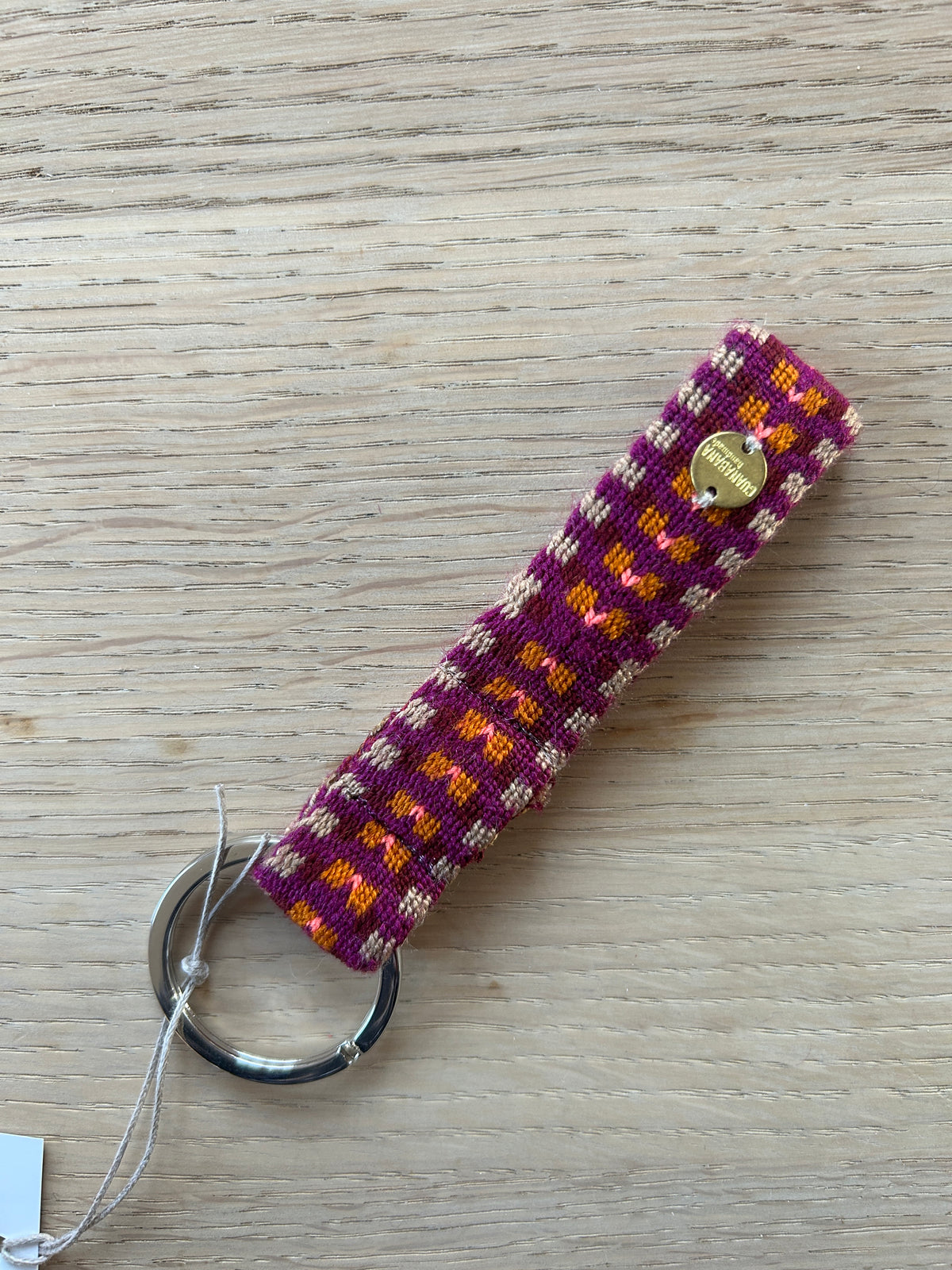 Guanabana nøglering mustard purple