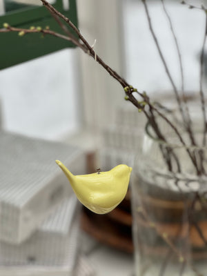 Hanging bird glazed gul