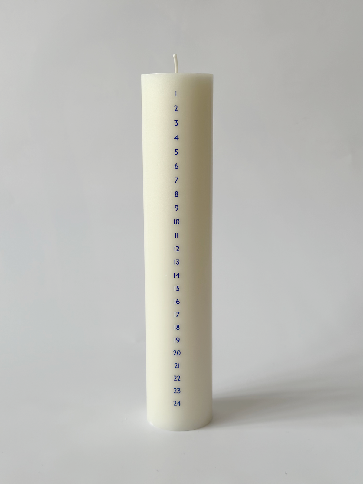 Kalenderlys Åbenlys blå tal