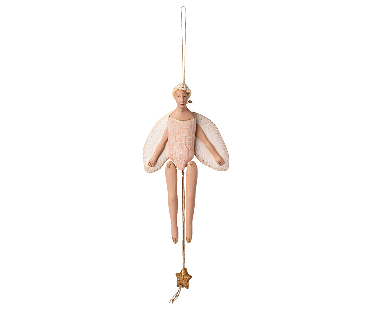 Engle sprællemand lille, rosa