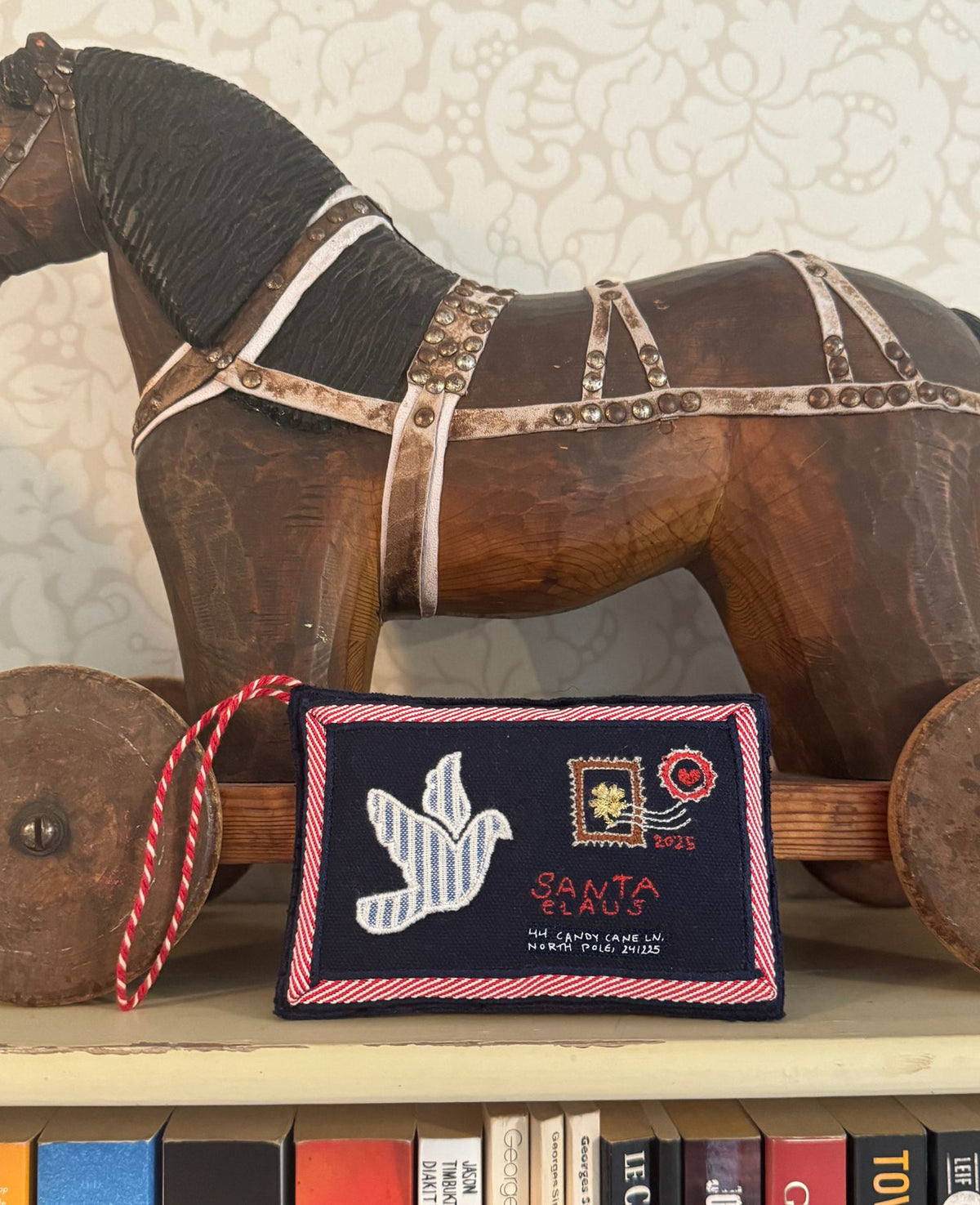 Sissel Edelbo: Christmas Letter Ornament Santa