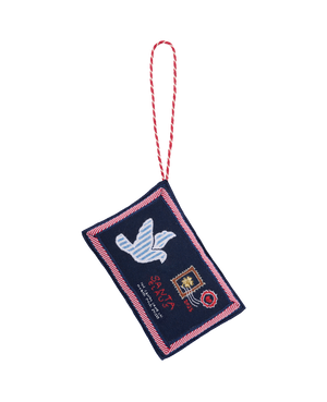 Sissel Edelbo: Christmas Letter Ornament Santa