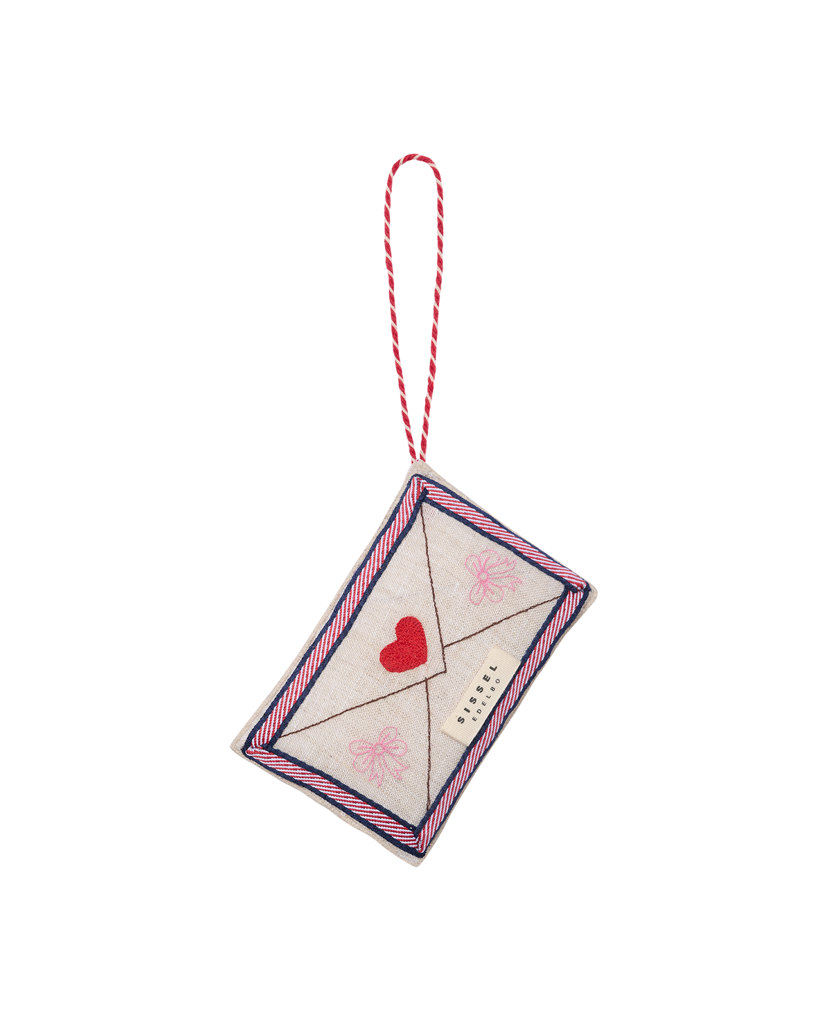 Sissel Edelbo: Christmas Letter Ornament Santa