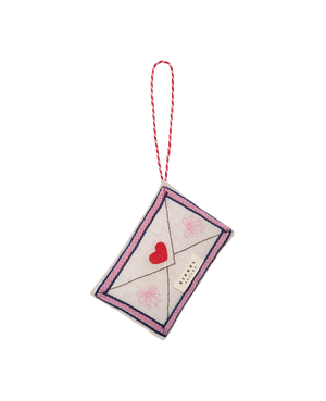 Sissel Edelbo: Christmas Letter Ornament Santa