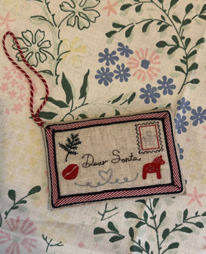 Sissel Edelbo: Christmas Letter Ornament Santa