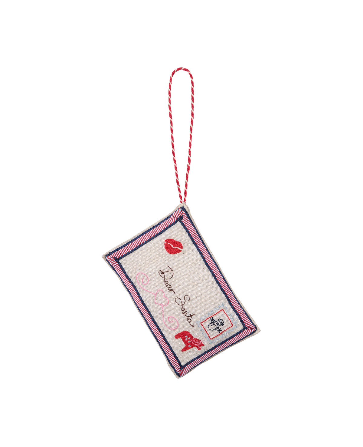 Sissel Edelbo: Christmas Letter Ornament Santa
