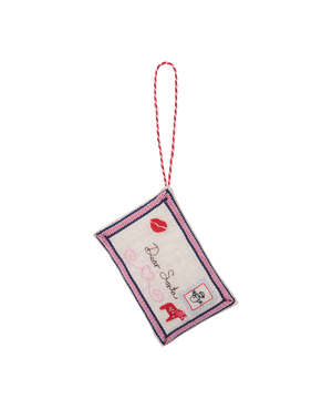 Sissel Edelbo: Christmas Letter Ornament Santa