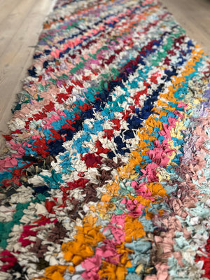 Marokkansk boucherouite tæppe 95x298 cm