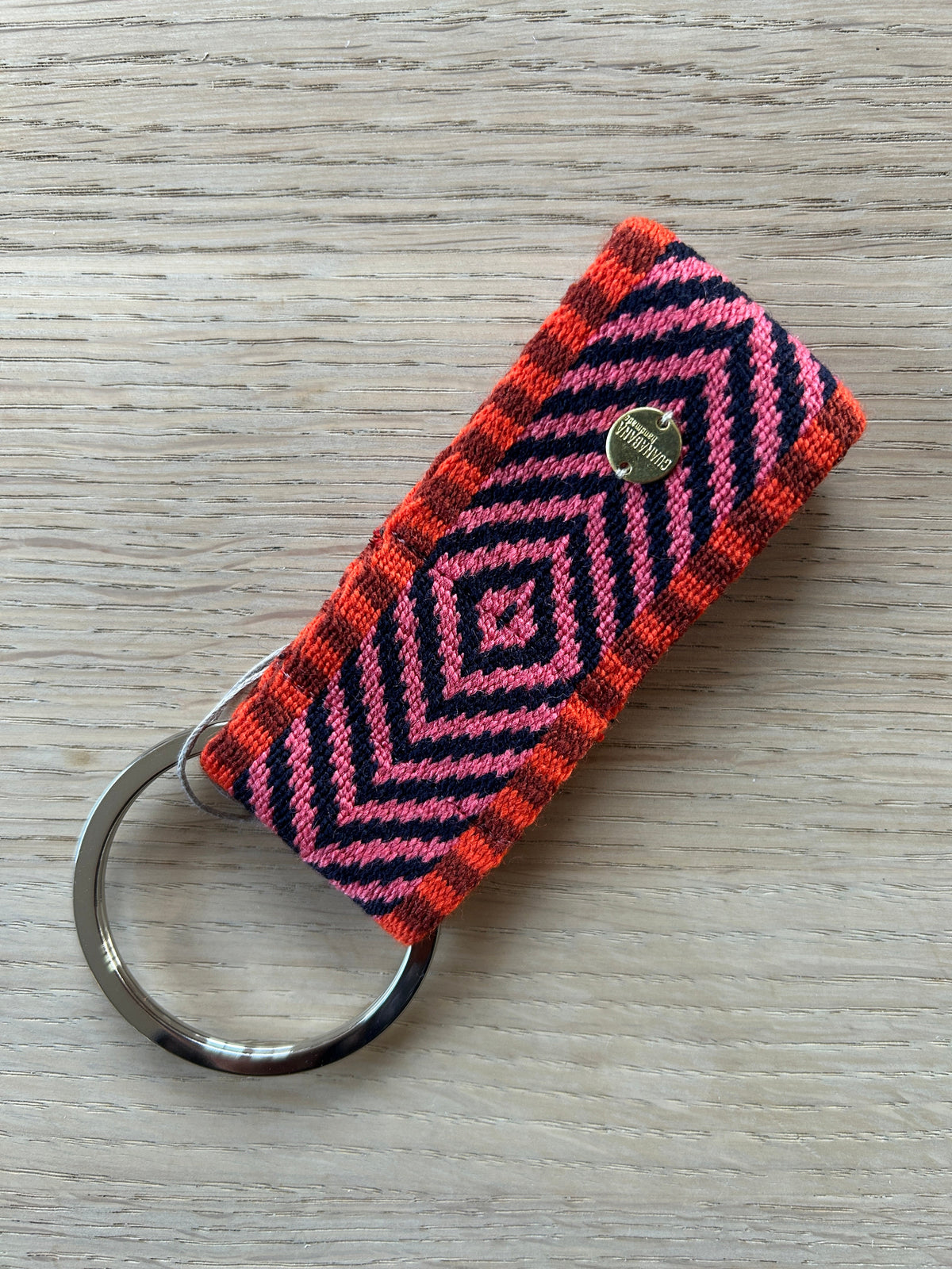 Guanabana nøglering pink/denim