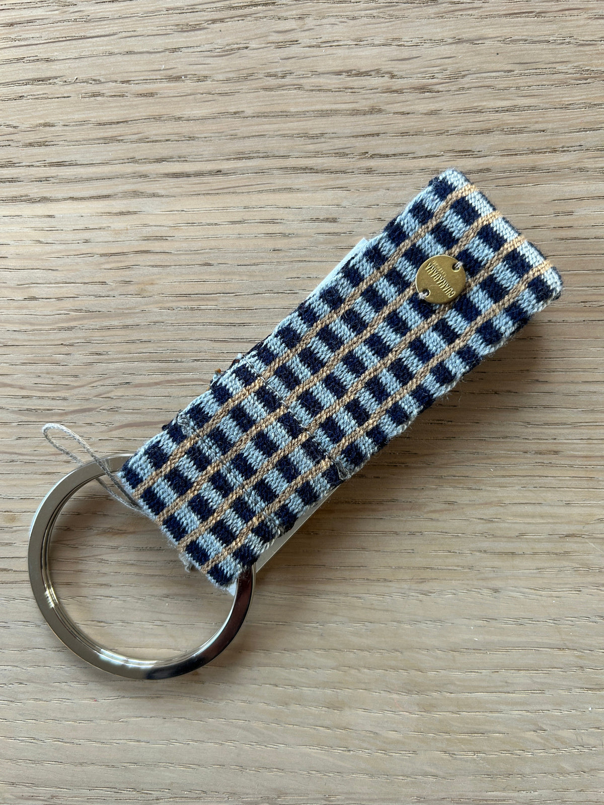 Guanabana nøglering blå tern