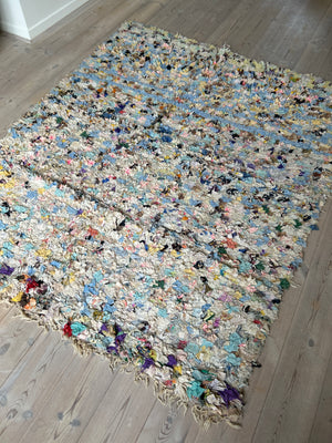 Marokkansk boucherouite tæppe 135x180 cm