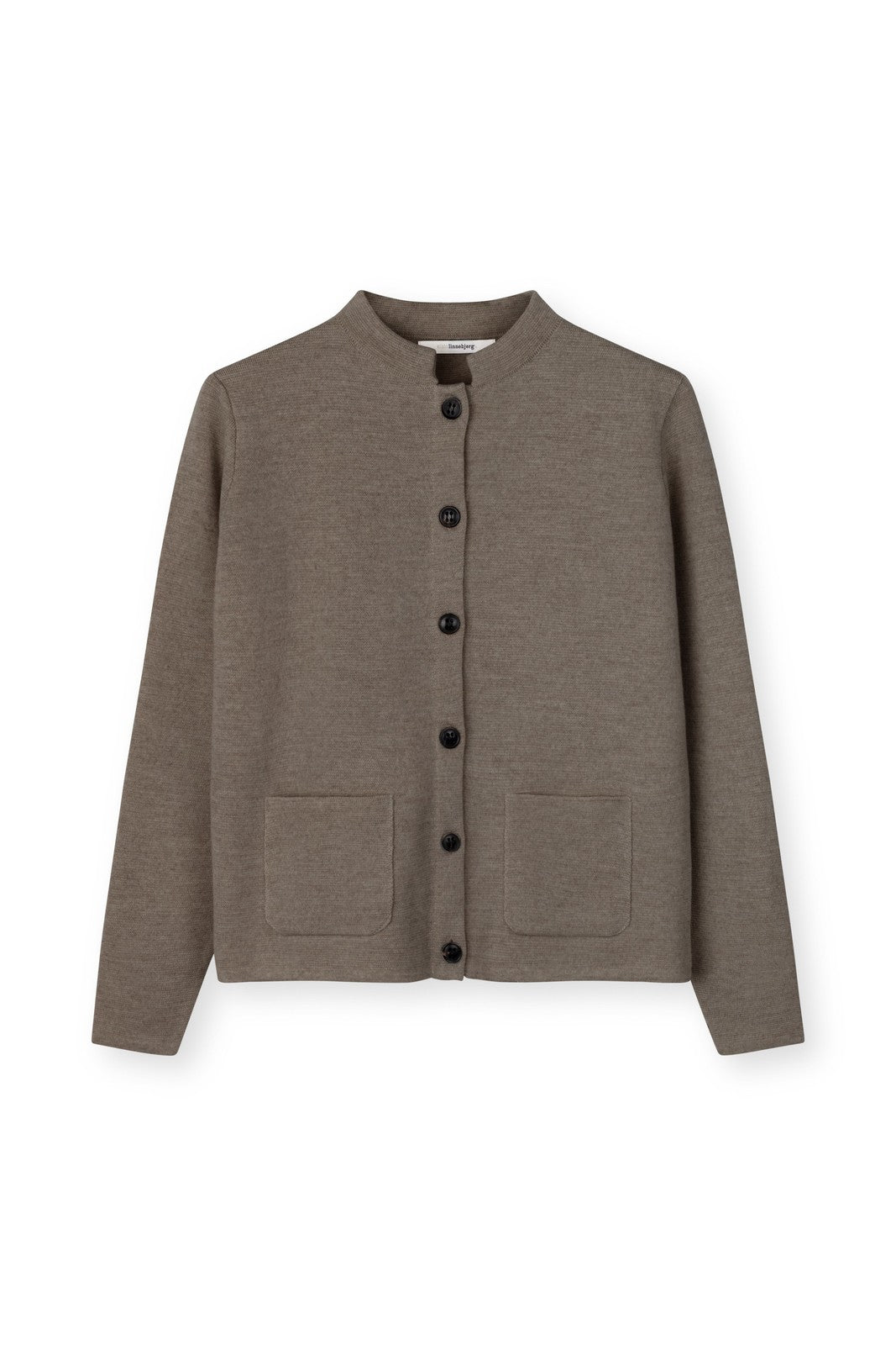 Sibin/Linnebjerg Dell cardigan dark sand