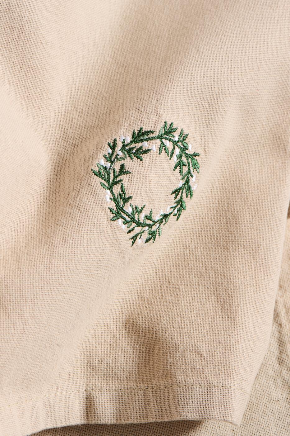 Stofserviet med krans