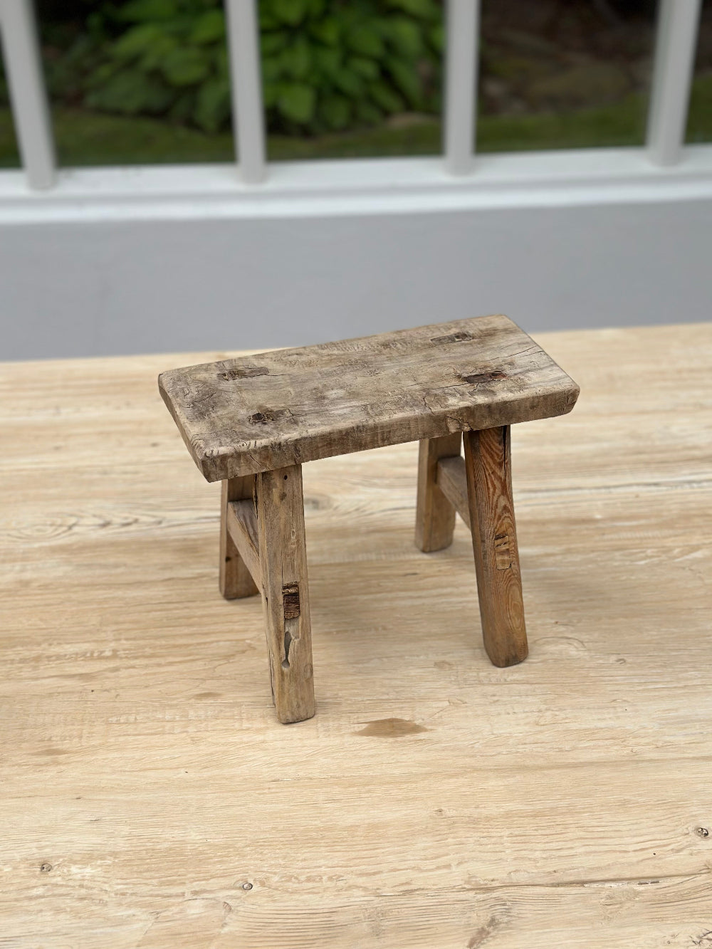 skammel-vintage-træskammel-vintagemøbel