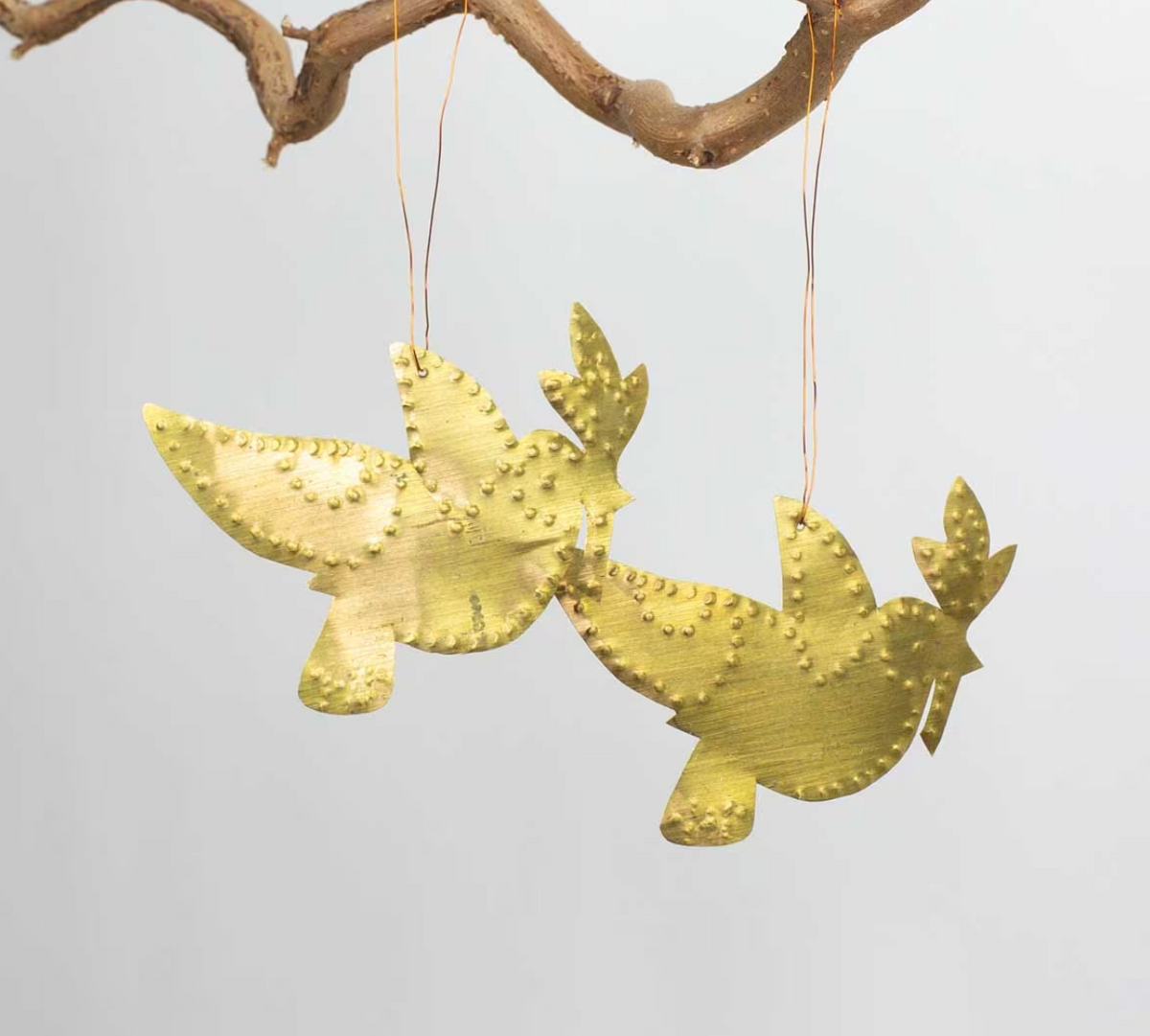 afroart-julepynt-messingfinish-fugle