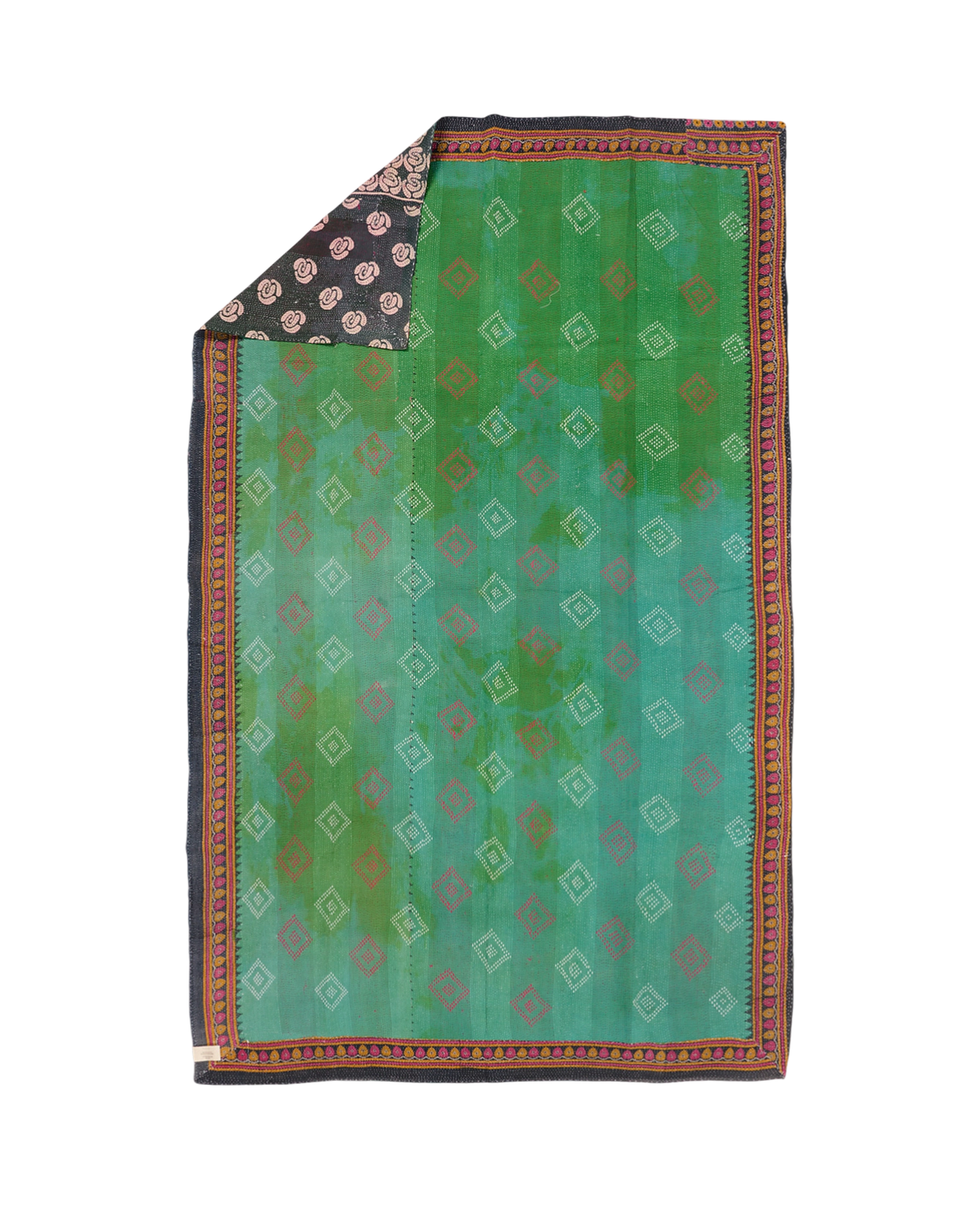 Vintage kantha quilt #103