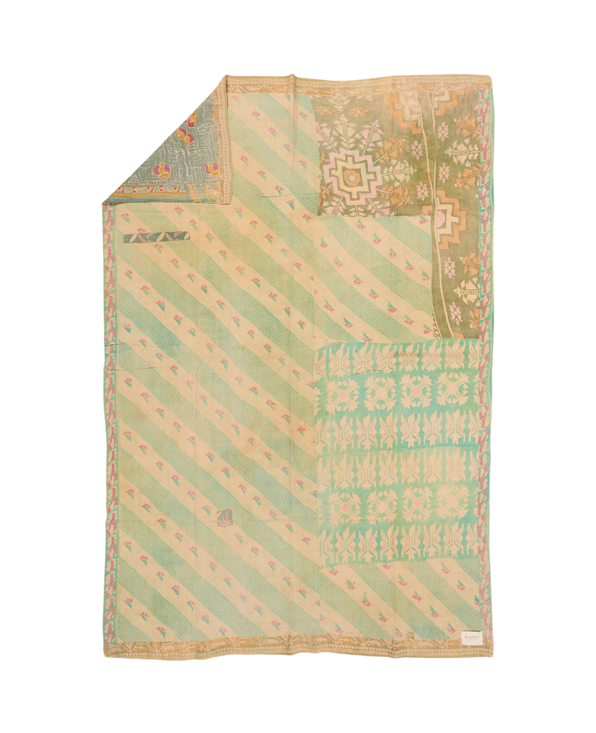 Vintage kantha quilt #98