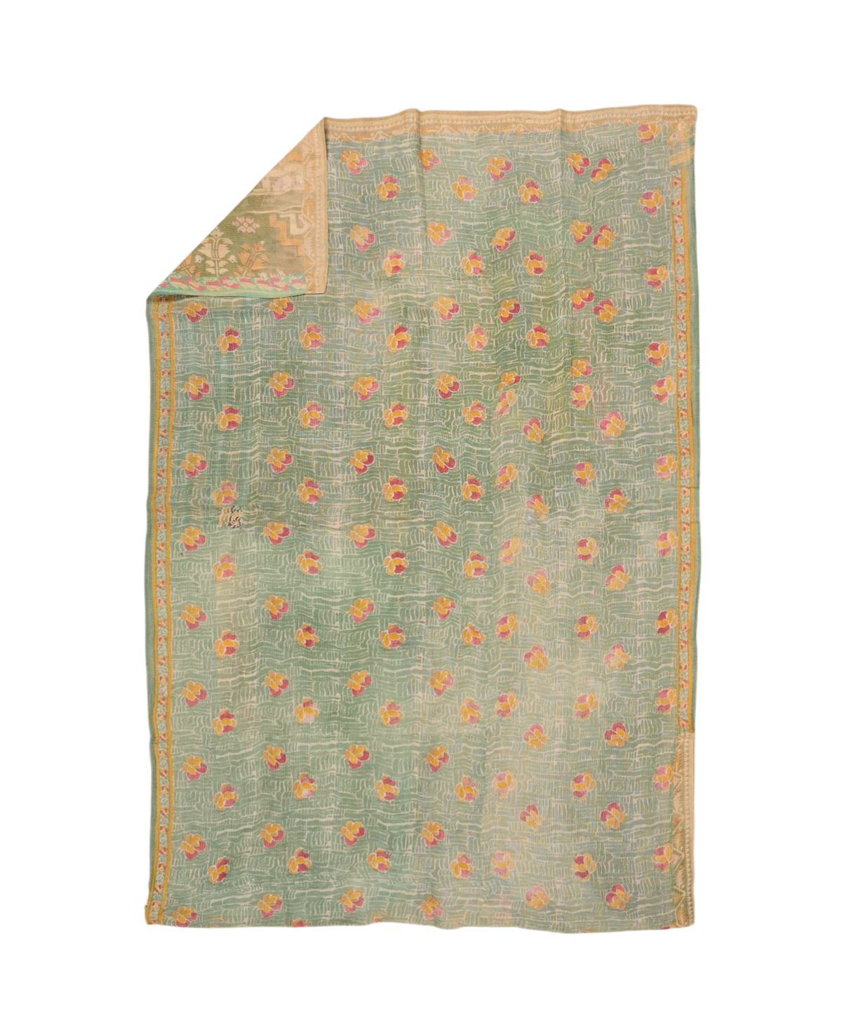 Vintage kantha quilt #98