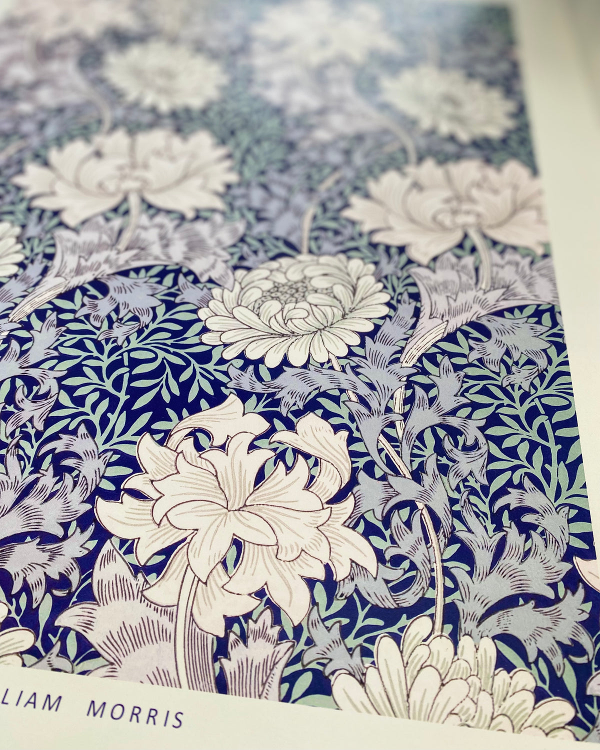 Spliid: Art Nouveau blue plakat - 30 x 40 cm