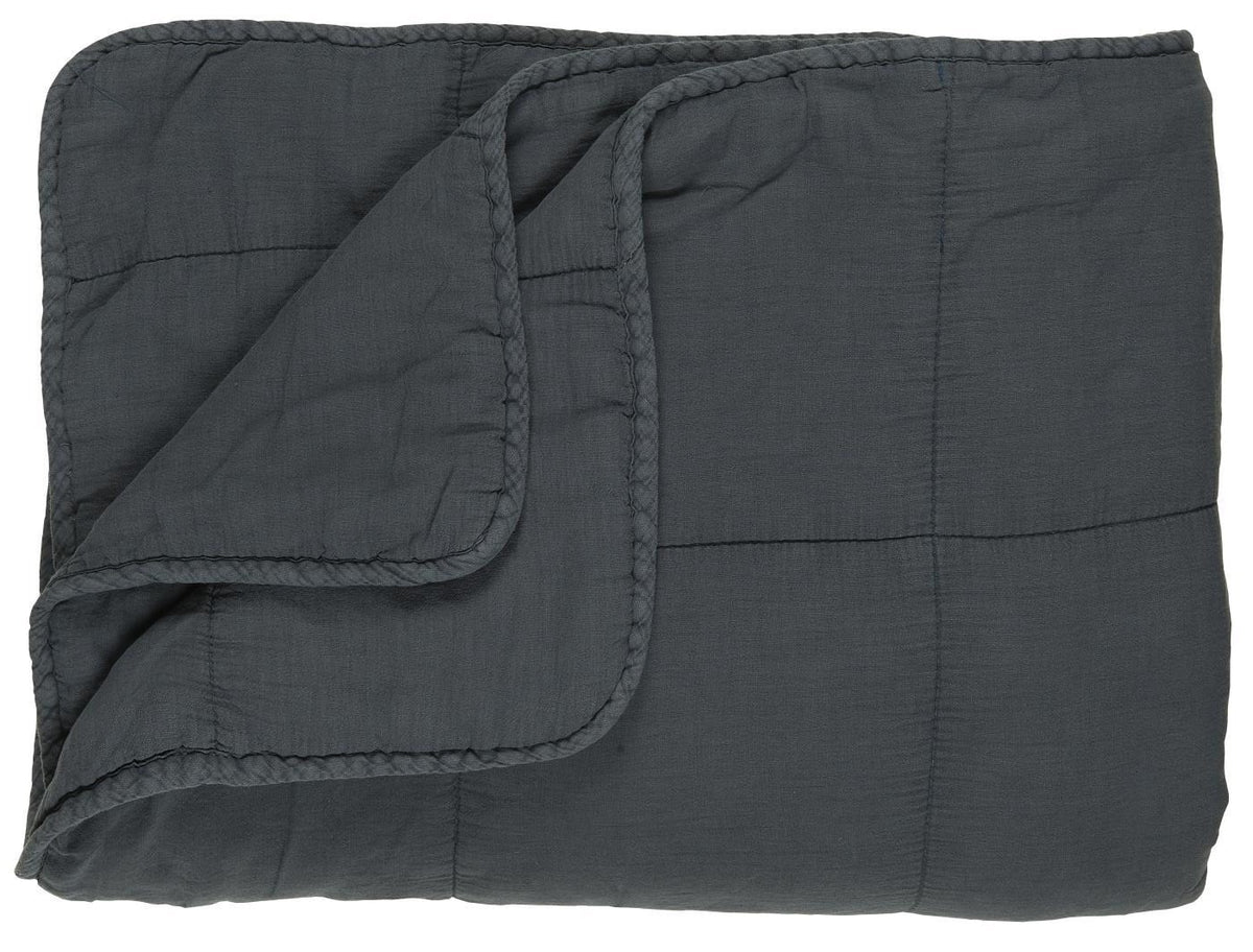 Plaid/tæppe Antracitgrå