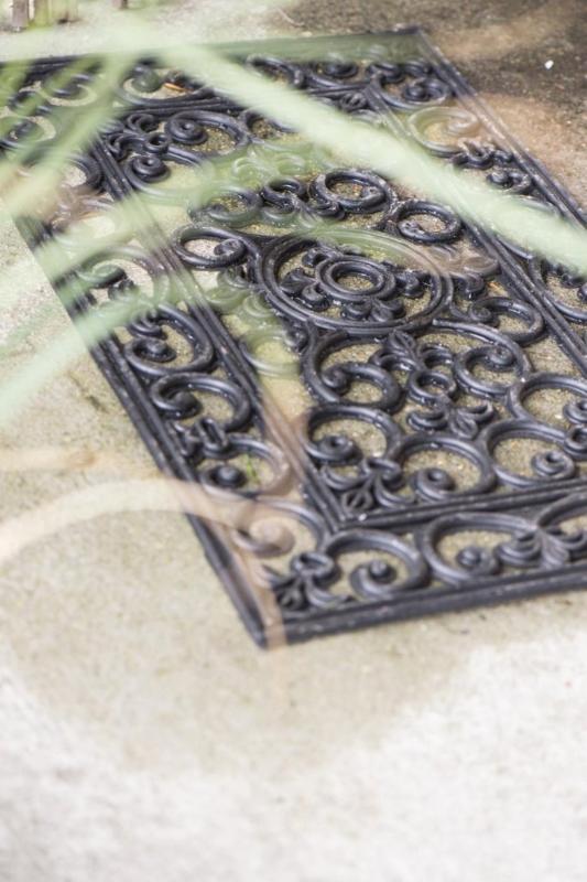 Ib Laursen dørmåtte i sort gummi