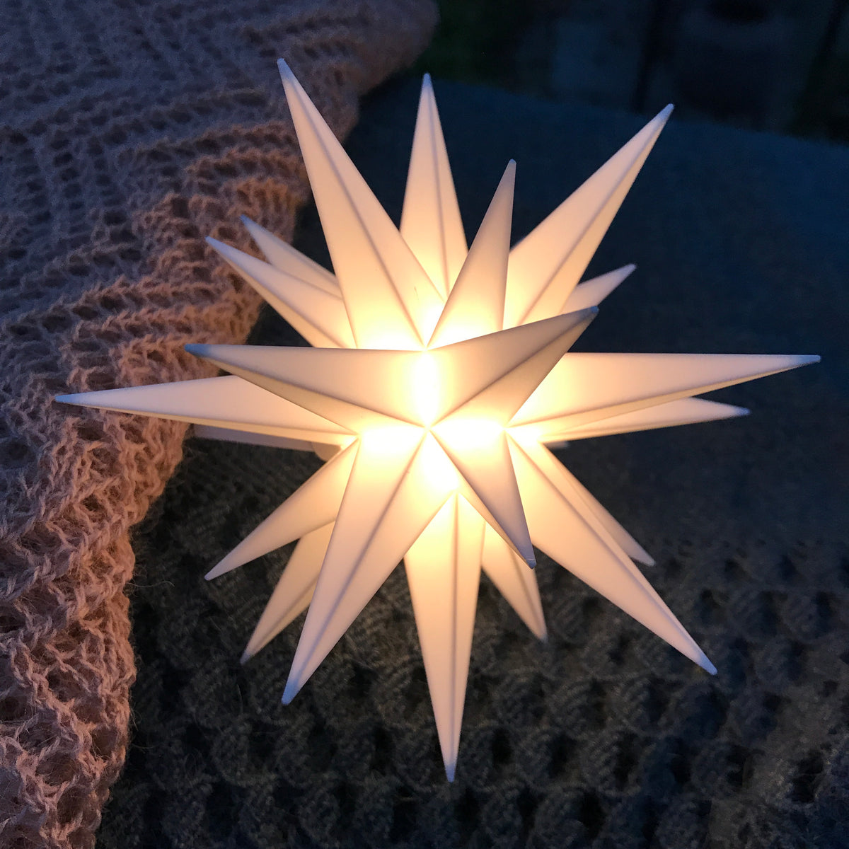 Herrnhuter stjerne 8 cm plast